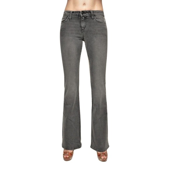 Joe's Jeans Mid Rise Skinny Flare Jeans Stretch Denim Pants Electra (Grey) Nwt